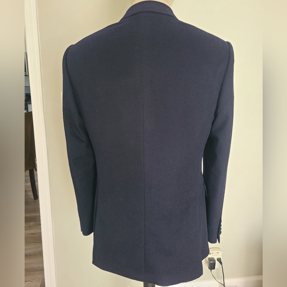 Gieves & Hawkes No.1 Savile Row London blue cashmere blazer jacket sports coat - Picture 8 of 14